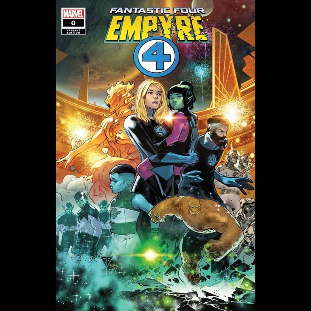 RB Silvaさんのインスタグラム写真 - (RB SilvaInstagram)「Empyre Fantastic Four #0 variant cover. Colors by the amazing @martegraciacolor. #rbsilva #fantasticfour #marvelcomics #marvel」7月8日 23時54分 - rbsilva_comics