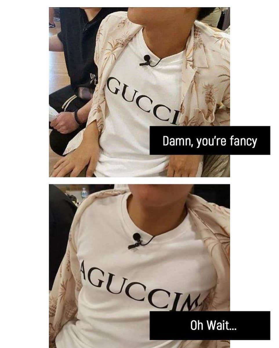 allkpopTHESHOPさんのインスタグラム写真 - (allkpopTHESHOPInstagram)「AGUCCIM Tee  When your GUCCI shirt looks a bit fishy...😂  https://shop.allkpop.com/collections/best-sellers/products/aguccim-tee」7月9日 0時01分 - allkpoptheshop