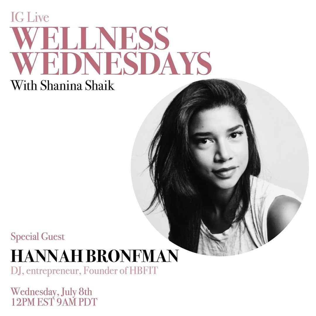 シャニーナ・シャイクのインスタグラム：「Going live in 30 mins with @hannahbronfman ! I’ve known Hannah for a little while now and I have always admired her strength and hard work.... especially in the gym! Hannah is a role model to so many and has so much advice to give when it comes to Beauty, health and fitness. Join us if you can! 12pm EST/9am PDT」