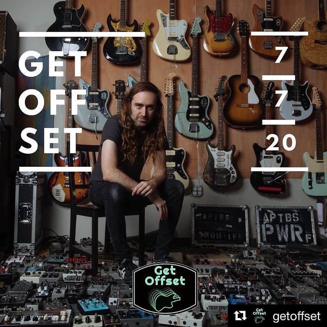 A Place to Bury Strangersのインスタグラム：「Posted @withregram • @deathbyaudioeffects Oliver did a podcast with the excellent @getoffset cats! Listen wherever you get your podcasts 🖤  #Repost @getoffset  ・・・ This week, Emily and Andrew are joined by Oliver from @DeathByAudioEffects. They talk about cats, satanic messages on old kids records, which indie stars are probably Russian agents, and what exactly was in Pooh Bear’s honey bucket. Listen wherever you listen to podcasts!」
