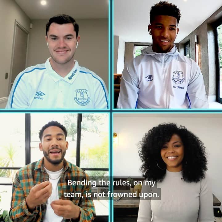 メイソン・ホールゲイトのインスタグラム：「Left it late, but we got the draw @joelahnoble!!! Thank you @Jpickford1 for helping me 🙏🏽  Unlucky @MichaelKeane93 & @JoshDenzel 😂 good fun doing this with @primevideosport on the Kitchen Table Face Off #PrimeVideo #PLonPrime」