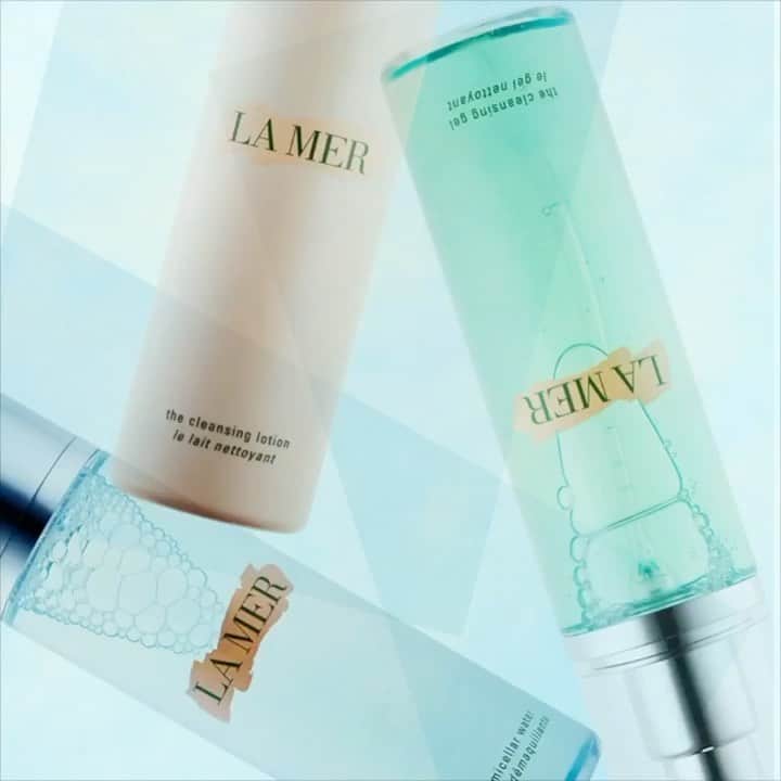 ドゥラメールのインスタグラム：「The Cleansing Micellar Water, The Cleansing Gel and The Cleansing Lotion bring a sense of calm to the skin. A pure and pristine cleansing experience inspired by the lightest, most translucent ocean waters.」