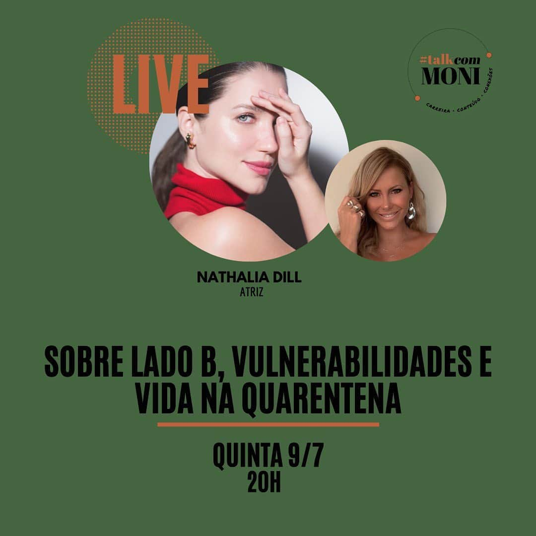 ナタリア・ディルさんのインスタグラム写真 - (ナタリア・ディルInstagram)「Amanhã vou um papo com a maravilhosa @monicasalgado」7月9日 10時50分 - nathaliadill
