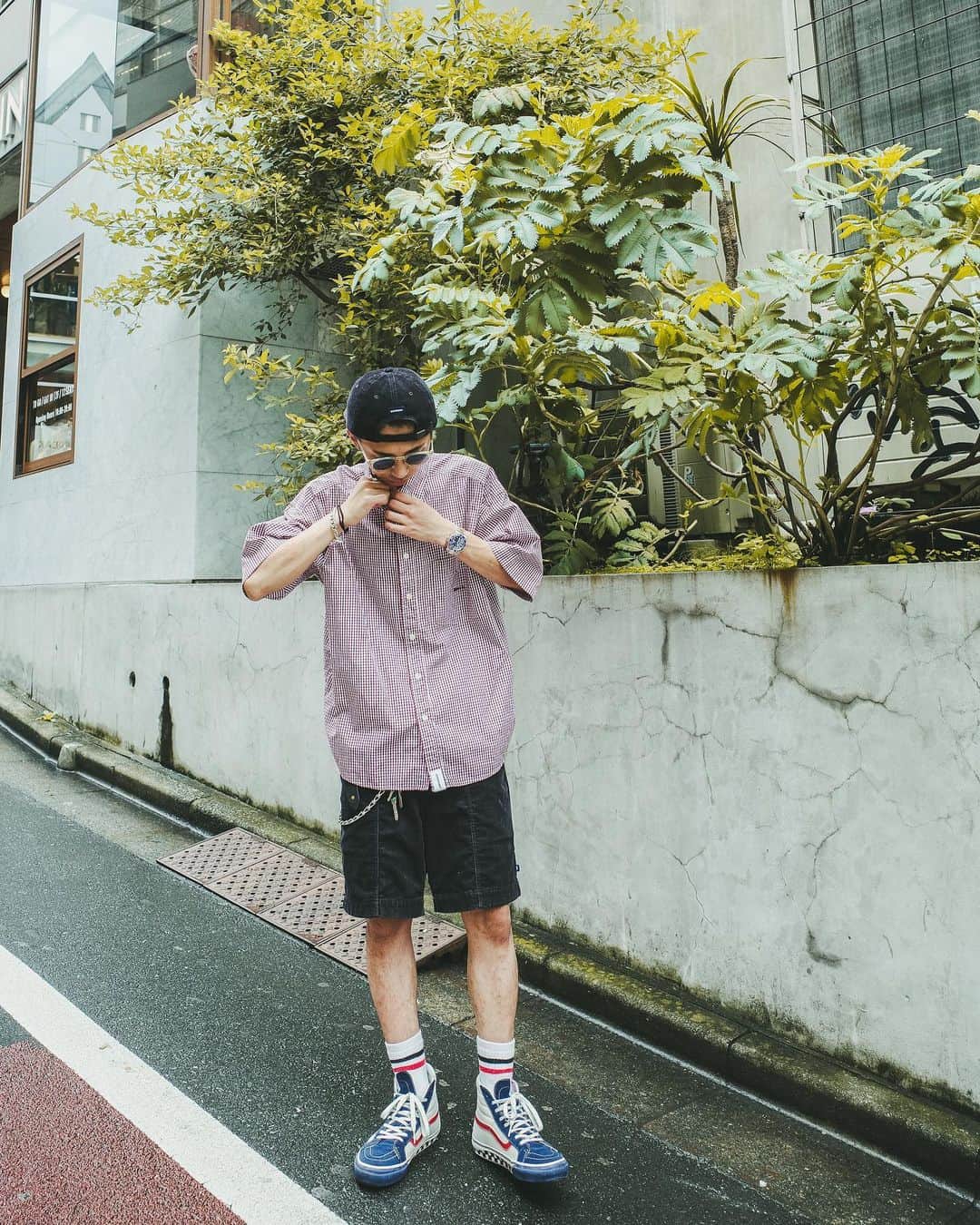 雄三 雨宮さんのインスタグラム写真 - (雄三 雨宮Instagram)「@dcdt_2014  Style  靴以外　#descendant  スニーカー　#vans  サングラス　#ayame   #oceantokyo #oceantokyoOVER #メンズヘア #メンズファッション #メンズパーマ #メンズ髪型 #メンズヘアカタログ #メンズモデル #雨宮雄三#雨スタ」7月9日 10時58分 - amezooon