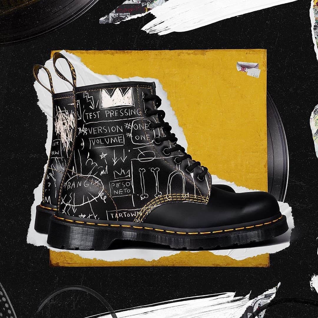 HYPEBEASTさんのインスタグラム写真 - (HYPEBEASTInstagram)「@hypebeastkicks: @drmartensofficial has reworked its rugged 1460 and 1461 silhouettes with Jean-Michel Basquiat‘s iconic artworks. The 1460 has been etched with Basquait’s cover art for ‘Beat Bop,’ a single by American hip-hop artists Rammellzee and K-Rob, while the 1461 incorporates Basquiat’s ‘Dustheads, 1982,’ which sold for a record-breaking $48.8 million USD at @christiesinc New York in 2013. Head to the link in our bio for more details. Both pairs are set to arrive at Dr. Martens’ website on June 10.⁠⠀ Photo: Dr. Martens」7月9日 11時06分 - hypebeast
