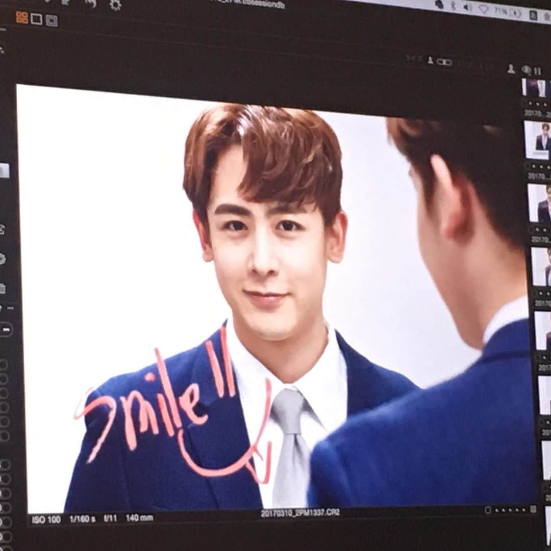 ニックン（2PM）のインスタグラム：「Smile = ]」