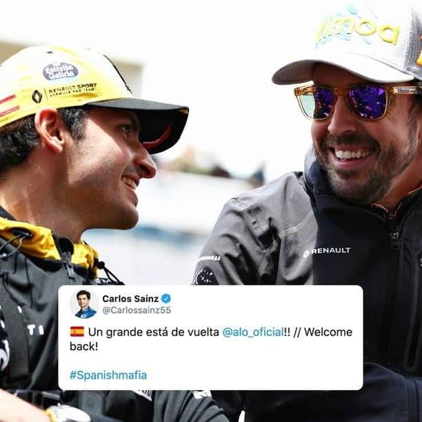 F1さんのインスタグラム写真 - (F1Instagram)「Amigos 🇪🇸 Carlos and Fernando will be back on the grid together in 2021 . #F1 #Formula1 #FernandoAlonso #CarlosSainz」7月9日 4時00分 - f1