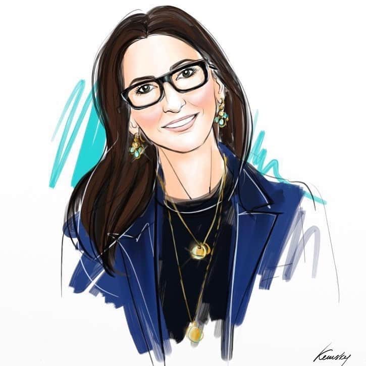 ボビー・ブラウンのインスタグラム：「Love me a good illustration. No lines, no messy hair @kemskyofficial I think it’s pretty close.」