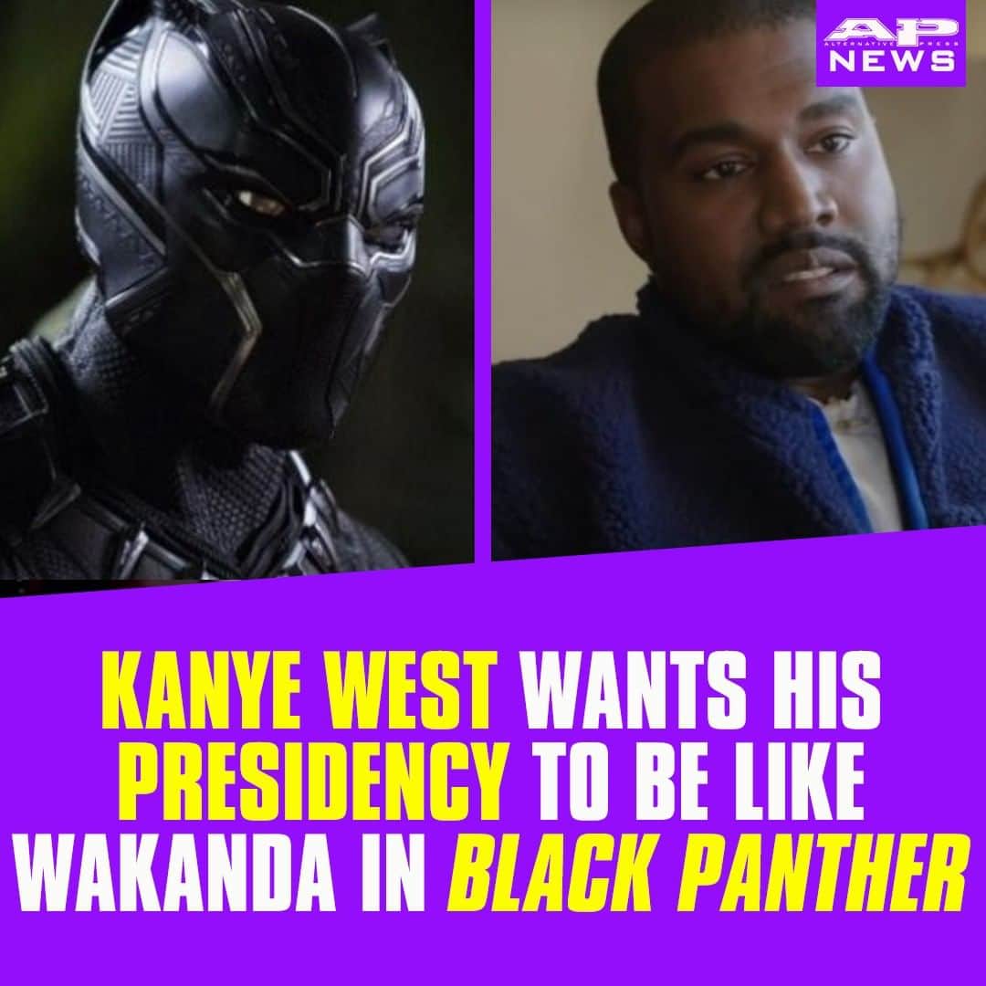 Alternative Pressさんのインスタグラム写真 - (Alternative PressInstagram)「Here’s why Kanye West wants his presidency to be like @blackpanther’s Wakanda⁠ LINK IN BIO⁠ .⁠ .⁠ .⁠ #kanyewest #blackpanther #wakanda #presidentialcandidate #presidentialcampaign #2020presidentialcampaign #alternativepress #altpress」7月9日 8時01分 - altpress