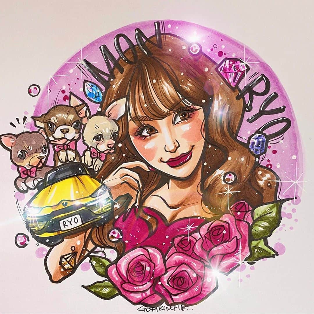 のインスタグラム：「. . . フォロワー様から教えていただいた、 @rio19891015 さんの、 YouTube企画🔥🔥🔥🔥 . . .  アイコン用のイラストを募集されていたのでしれーーーっと、、、 そしてちゃっかり応募しましたw💕  . . . 今回ひっそり応募しましまが、 私のフォロワー様たちが誰が書いたか知らなくても私の絵だと気づいてDMくださった事❗️それがなにより嬉しかったー😭😭🙏❤️❤️  . . . 惜しくもアイコンには選ばれませんでしたがたくさん感激してくださり、紹介してくださり嬉しかったです😭😭🙏❤️  . . . そして門りょう様が、 可愛くて美しすぎて笑顔にキュン💕 んで、関西弁にキュンww . . これこらのYouTubeも楽しみ🧡 . . . 素敵な企画をありがとうございました❤️❤️❤️ . .  他にも200を超える素敵なイラスト盛り沢山でした❤️ これはYouTubeチェックですな✅ . 教えてくださったフォロワー様みなさまありがとございました😘⭐️✨  . . .  ❌❌現在は、予約受付終了してます❌❌ 。 . . .  2020年度ご予約のお客✨ 現在35番までの方へ案内中です🌟✨💕 DMの確認いただきgmailへ返信宜しくお願い致します🙇‍♀️🌟✨✨ . . . .  次回の予約応募は、2020年のご予約分を書き終える予定の 来年春から夏頃の、、、予定です。 ※あくまでも予定なので前後します🙇‍♀️ . . . .  オーダー再開の際には 人数制限あるため必ず予約ができるわけではございません。 そのことも踏まえた上で 次回ご検討いただけると嬉しいです(^^) . . また、結婚式の使用を考えてくださる方も多いです✨  前々からお伝えしていますが、 基本的に予約順に対応しているため、 近々の納期を希望される方は、 対応できないこともあるので、 あらかじめご了承ください💦 . . . . . ※今回予約が取れた方へ※ . .  写真がまだ用意できてない、入金が遅れそうなど、状況により、順番が前後することもございます‼️ あらかじめご了承ください。 。 . . . また、芸能人、キャラクターのオーダー、パロディ風オーダーはお断りしています。  芸能人については、ご本人様に直接プレゼントなどはOKです。 . . . . . . 💰料金表は過去投稿記事みてね❤💰 . . . . . ➡️ハッシュタグ⇨ goriking117料金表2019⬅️ . . ✨✨✨✨✨✨✨✨✨✨✨✨✨✨✨✨ @by.goriking のアカウントでは、 過去書かせて頂いたお客様方からの、 似顔絵のその後のお写真をいただき、 投稿しております^ - ^❤️❤️ 玄関に飾ってある似顔絵、 渡した瞬間のお写真、 ご本人とのお写真などなど💕 いろんな場面でのお写真お待ちしております^ - ^✨⭐️ . . . .  #似顔絵#pencildrawing#drawing#pencil#illust#painting#art#artwork#絵描きさんと繋がりたい#似顔絵師#gorikingの似顔絵屋さん#YouTube#門りょうチャンネル#beauty#アイコン#icon#イヌ#dogs#ユーチューブ#ユーチューバー#youtuber#美#可愛い#門りょう#youtuber好きな人と繋がりたい#comicart#anime#animeart#comicartist#animejapan」