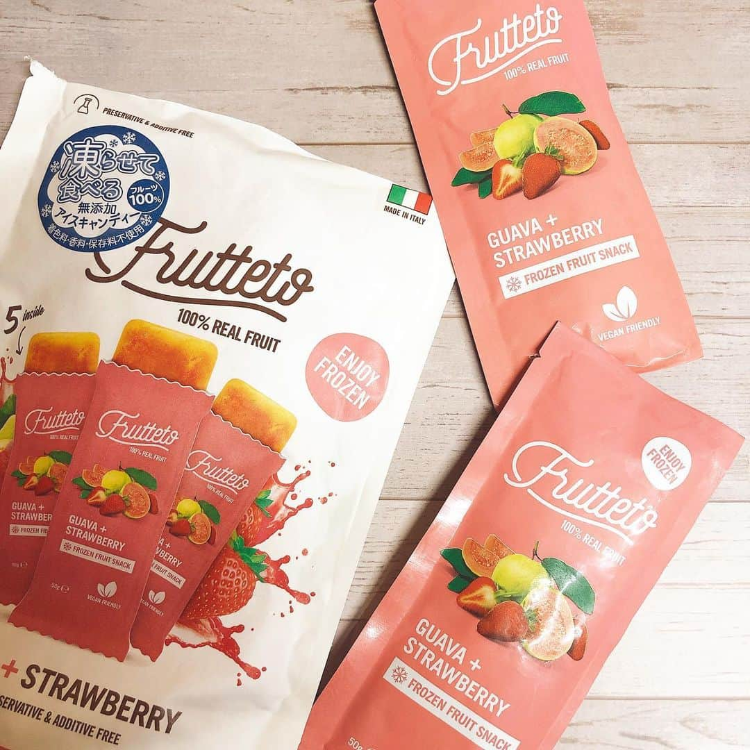 新山千春さんのインスタグラム写真 - (新山千春Instagram)「お風呂あがりのアイス！ 100%real fruit 🍓🥭 すっごい美味しい  #いただきもの　 #明日は休みだぁーー😍 #アイスの後は...いひひ🍺 #至福の時」7月23日 21時53分 - chiharuuu_0114