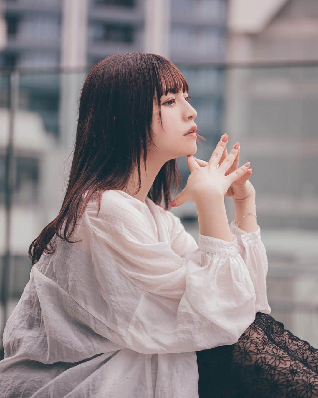 廣川奈々聖のインスタグラム：「_  素敵に撮影して頂きました 📸🤍﻿ ﻿ Photo by . @bunbun_1031  ﻿ ﻿ ﻿ ﻿ ﻿ ﻿ ﻿ ﻿ ﻿ #ポートレート#ストリート撮影#ポトレ#tokyostreet#photogram #photo_jpn#photograph#portrait」