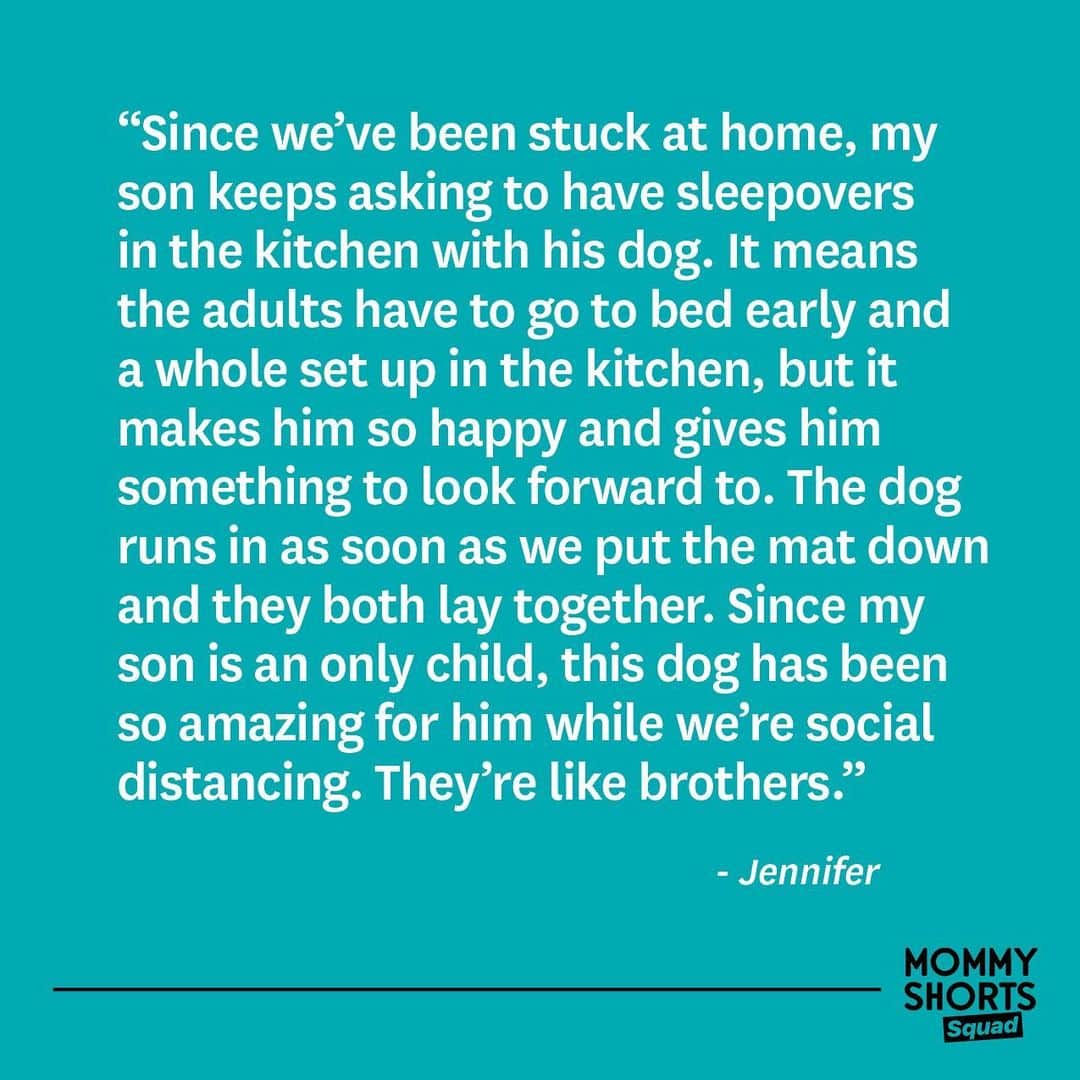Average Parent Problemsのインスタグラム：「Swipe left to see a pic of this adorableness. 🐶❤️ Anyone else allowing their kids to do things this summer that they would have normally said no to? Tell me about it below! And if you are not already following @mommyshortssquad, what are you waiting for?? #mommyshortssquad」
