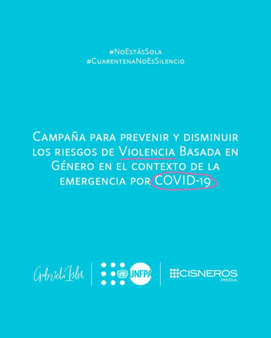 María Gabriela Isler Moralesさんのインスタグラム写真 - (María Gabriela Isler MoralesInstagram)「Durante este tiempo en casa he aprendido a valorar mi seguridad y mi paz 🕊, sin embargo, son muchas las mujeres y niñas que hoy sufren de #ViolenciaBasadaEnGénero a lo interno de sus hogares y no tienen el privilegio de dormir tranquilas. ⁣ ⁣ Por eso, hoy me honra y me llena de esperanza el poder sumarme como vocera de @unfpa_venezuela y utilizar mi plataforma y mi voz, para llegar a todas las personas que están siendo abusadas 🤚🏼.⁣ ⁣ Espero que juntas podamos crear más conciencia y seamos capaces de extender una mano amiga a quien más pueda necesitarlo ✨. ⁣ ⁣ Si tú, o alguien que conozcas está pasando por una situación de violencia basada en género, recuerda que puedes pedir ayuda. ¡No estás sola! 💞⁣ ⁣ Para apoyo especializado en casos de violencia de género, puedes contactar los siguientes números:⁣ ⁣ Táchira: 0412-3052971 y 0424-7120953⁣ Zulia: 0412-6643804 ⁣ Bolívar: 0412-8782826 y 0412-1850266⁣ Apure: 0426-4509229 y 0412-1243147⁣ Miranda y Distrito Capital: 0412-2273712⁣ ⁣ #CuarentenaNoEsSilencio ⁣ #NoEstásSola⁣ #UNFPAEnAcción⁣ #ImpactoSocialCisneros⁣ #GabrielaIsler」7月23日 23時31分 - gabrielaisler