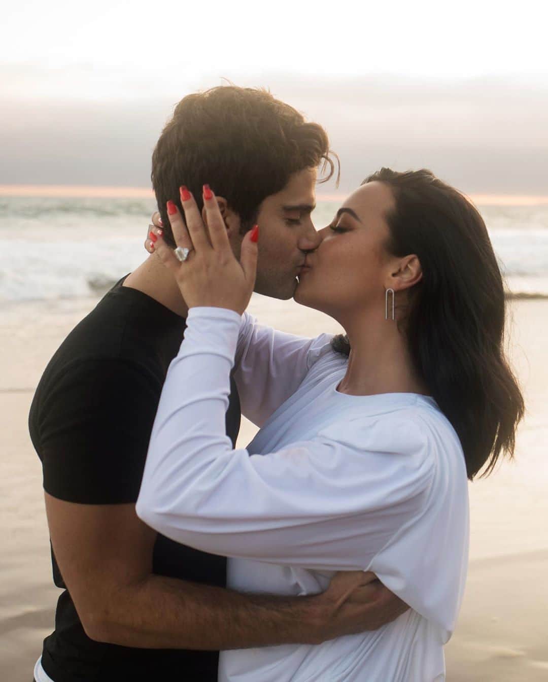 Teen Vogueさんのインスタグラム写真 - (Teen VogueInstagram)「Demi Lovato is engaged!! 😭💕 Her fiancé Max Ehrich wrote, "I cannot spend another second of my time here on Earth without the miracle of having you as my wife." 🥺 Read more about their touching announcement at the link in bio. 📸: @angelokritikos」7月23日 23時45分 - teenvogue