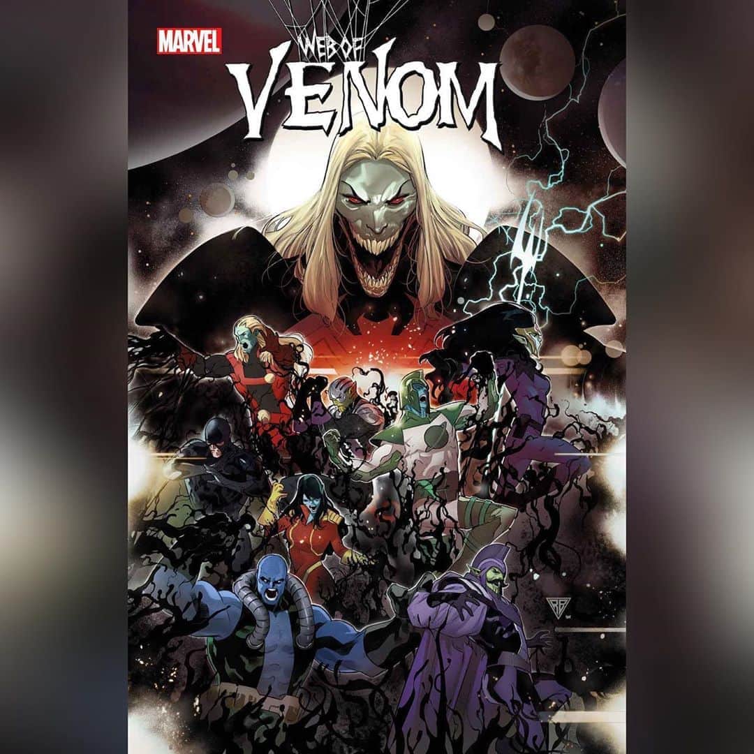 RB Silvaのインスタグラム：「WEB OF VENOM: EMPYRE’S END #1 Variant cover. Colors by Frank D’Armata! J. Coming out in October. ;)」