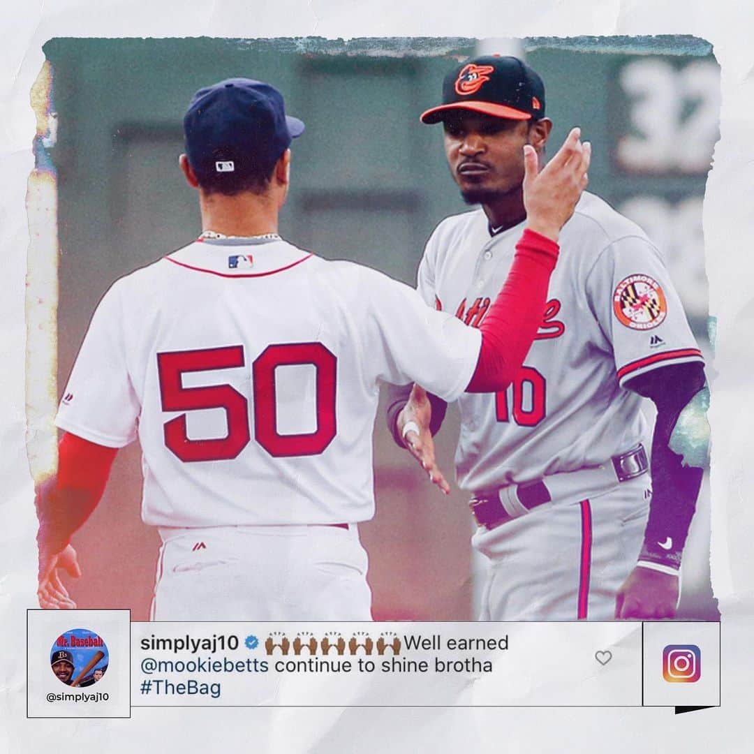 MLBさんのインスタグラム写真 - (MLBInstagram)「All love for @mookiebetts around the league. ❤️」7月24日 0時50分 - mlb