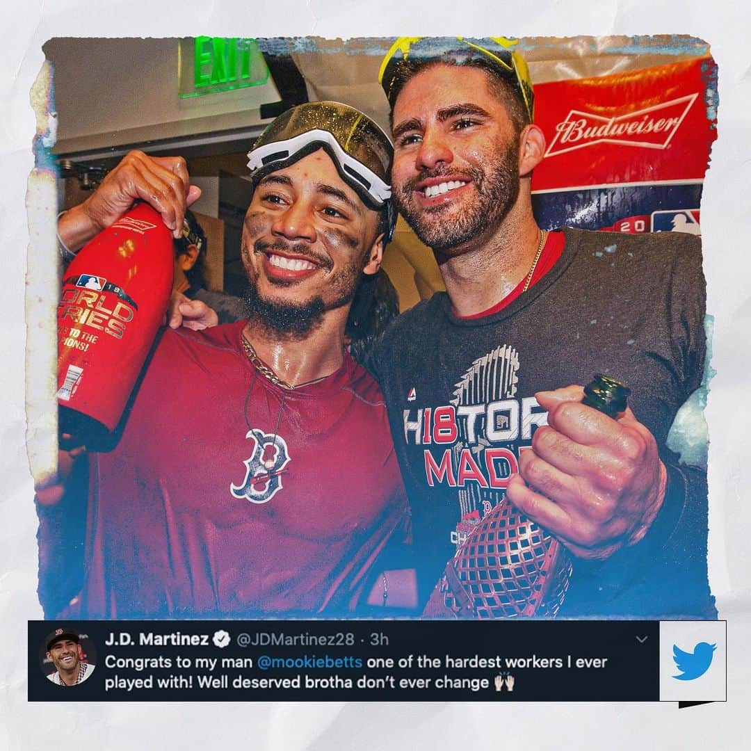 MLBさんのインスタグラム写真 - (MLBInstagram)「All love for @mookiebetts around the league. ❤️」7月24日 0時50分 - mlb