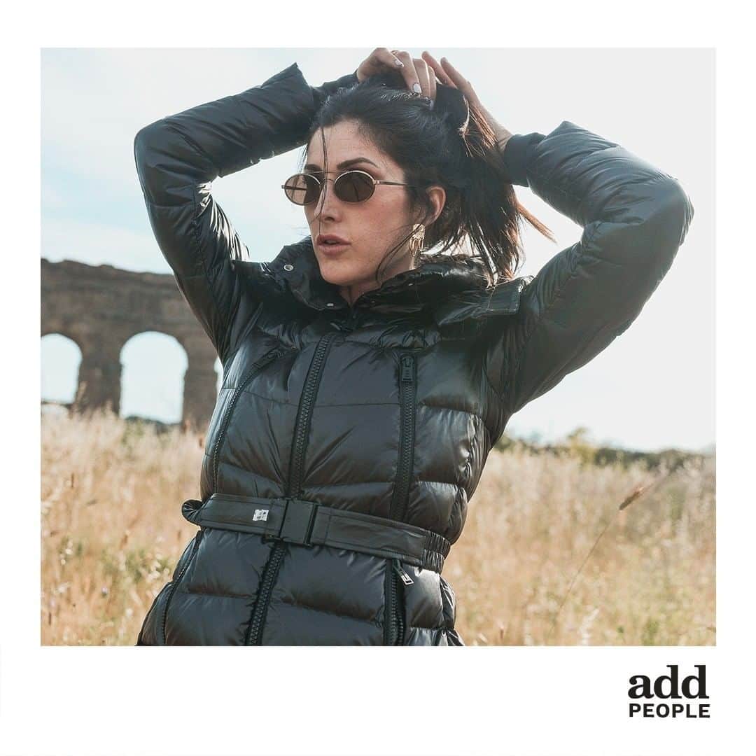のインスタグラム：「@fiammaandrioli wears #add hooded down jacket  #addmilanopeople #style #coat #jacket #style #coat #jacket #people  #fashion」