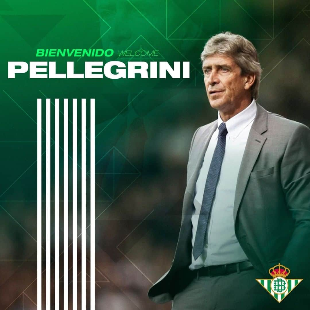 レアル・ベティスさんのインスタグラム写真 - (レアル・ベティスInstagram)「📣 OFICIAL  Manuel Pellegrini, entrenador del #RealBetis a partir de la próxima temporada 🤝🆕💚  ¡Bienvenido! 👋🇨🇱 -- 📣 OFFICIAL  Manuel Pellegrini will be #RealBetis head coach next season 🤝🆕💚  Welcome! 👋🇨🇱」7月9日 20時03分 - realbetisbalompie