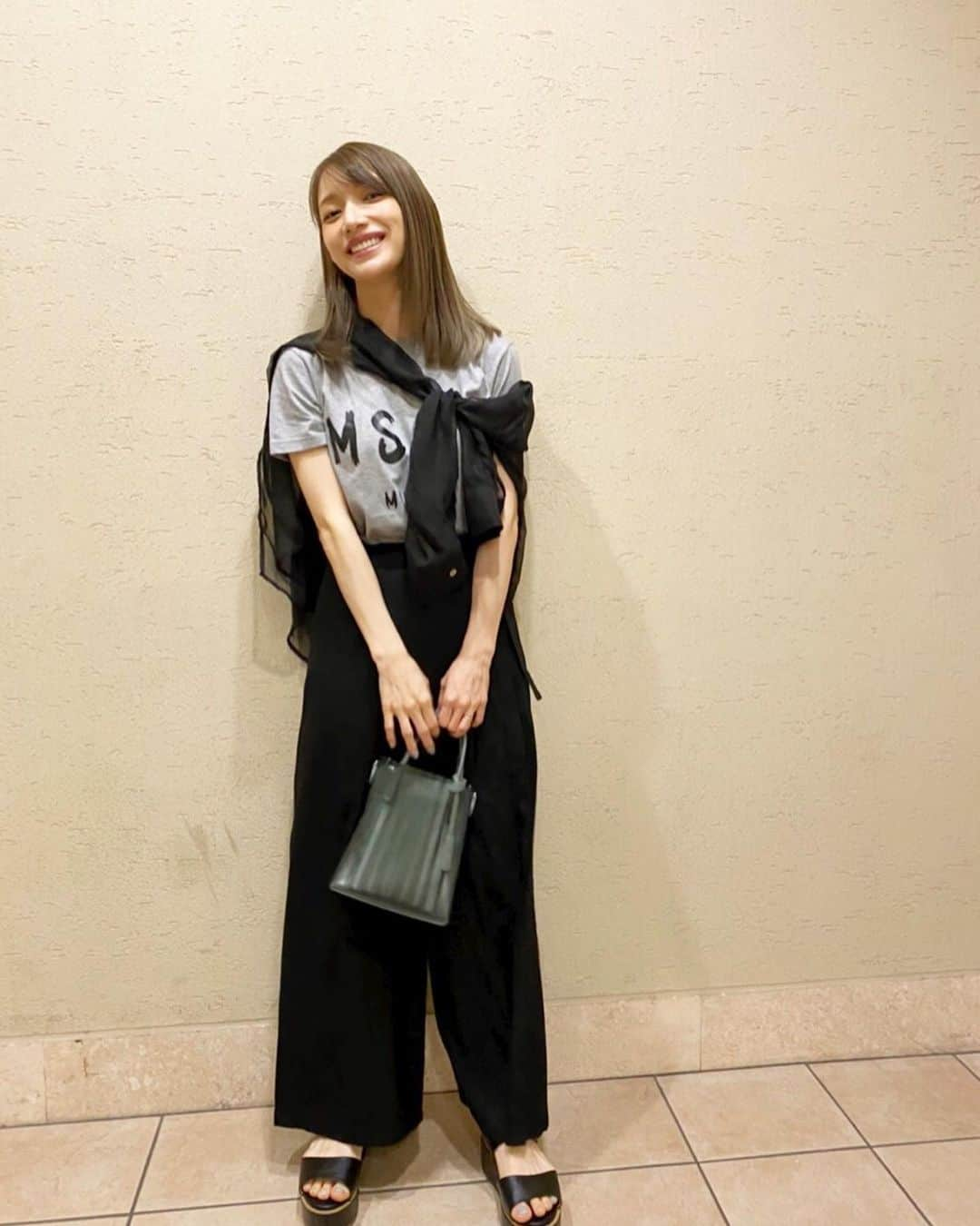 後藤真希さんのインスタグラム写真 - (後藤真希Instagram)「今日の私服🌼 MSGMのTシャツでした‪‪☺︎‬  #ootd  #msgm  #charlesandkeith」7月9日 20時44分 - goto_maki923