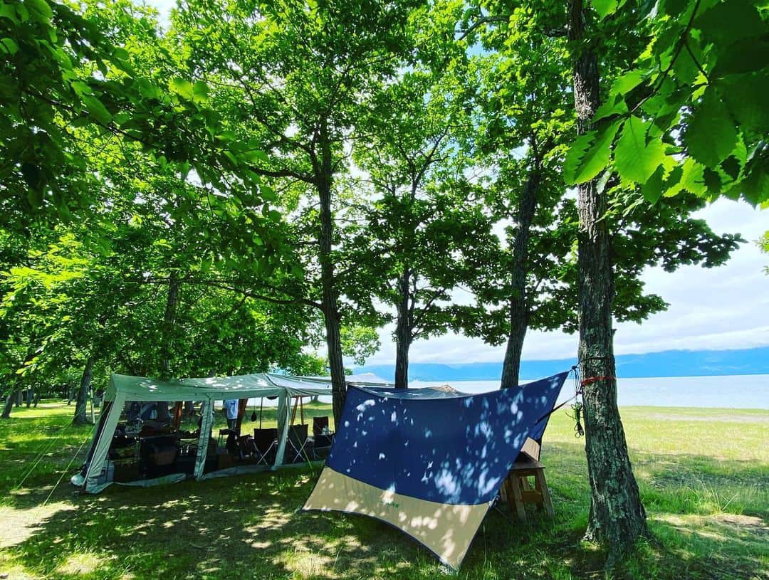 山崎義幸さんのインスタグラム写真 - (山崎義幸Instagram)「LIFE CAMP  毎年恒例の屈斜路湖キャンプ 毎年どんどんいい感じになるなぁ」7月9日 12時40分 - yoshi_ymz