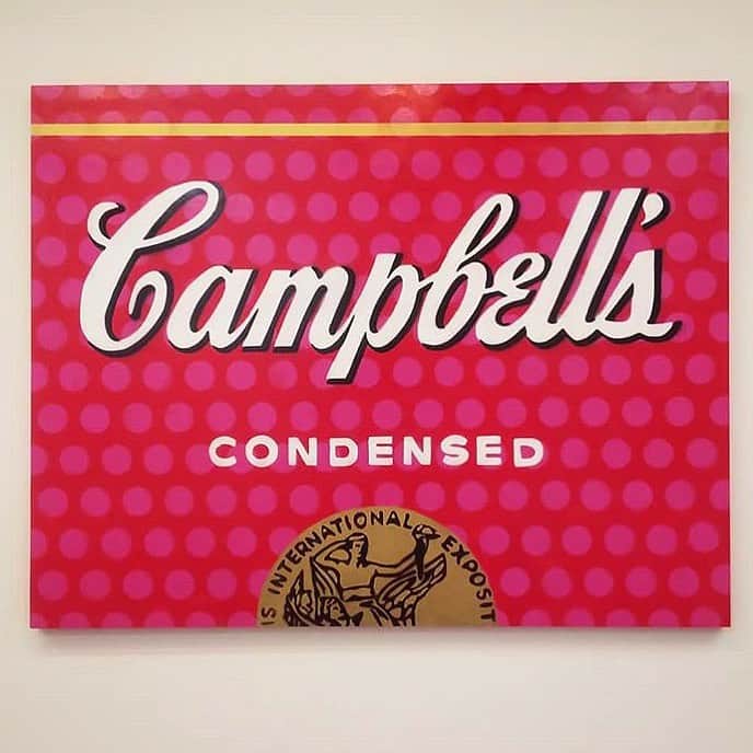 LOOTONEのインスタグラム：「LOOTONE Stencil 2018 Campbell's-Dot  Size : F50  この作品へのお問い合わせは ガレリア・グラフィカ(銀座)まで。 Contact this artwork www.galleriagrafica.com」