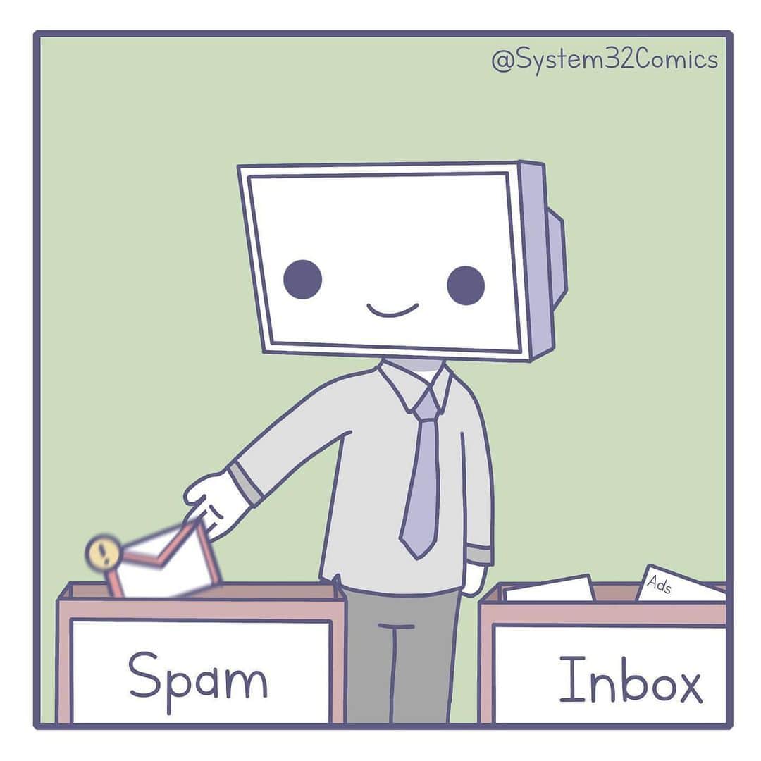 9GAGさんのインスタグラム写真 - (9GAGInstagram)「Please check your spam email folder everyday 😂  Follow @doodles - By @system32comics - #doodles #comics」7月9日 13時59分 - 9gag