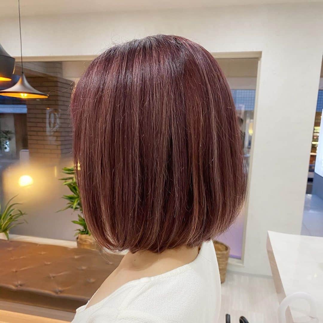 小川麻琴さんのインスタグラム写真 - (小川麻琴Instagram)「根元がのびていたのと髪色がだいぶ落ちてしまっていたので、先日ヘアーメンテナンスに行ってきました！ 紫ベースにピンクのハイライト🥰 とても綺麗に仕上げて頂きました🙏✨ #ヘアーサロン #表参道 #ネックスザサロン  #コール #ボブ #ピンクカラー  #ハイライト」7月9日 14時26分 - 1029_makoto