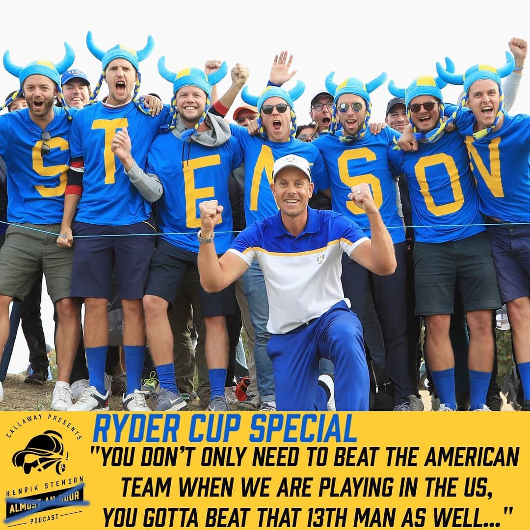 ヘンリク・ステンソンのインスタグラム：「The Ryder Cup has been postponed until September 2021, check out the link in my bio for more🎧  @callawaygolf」