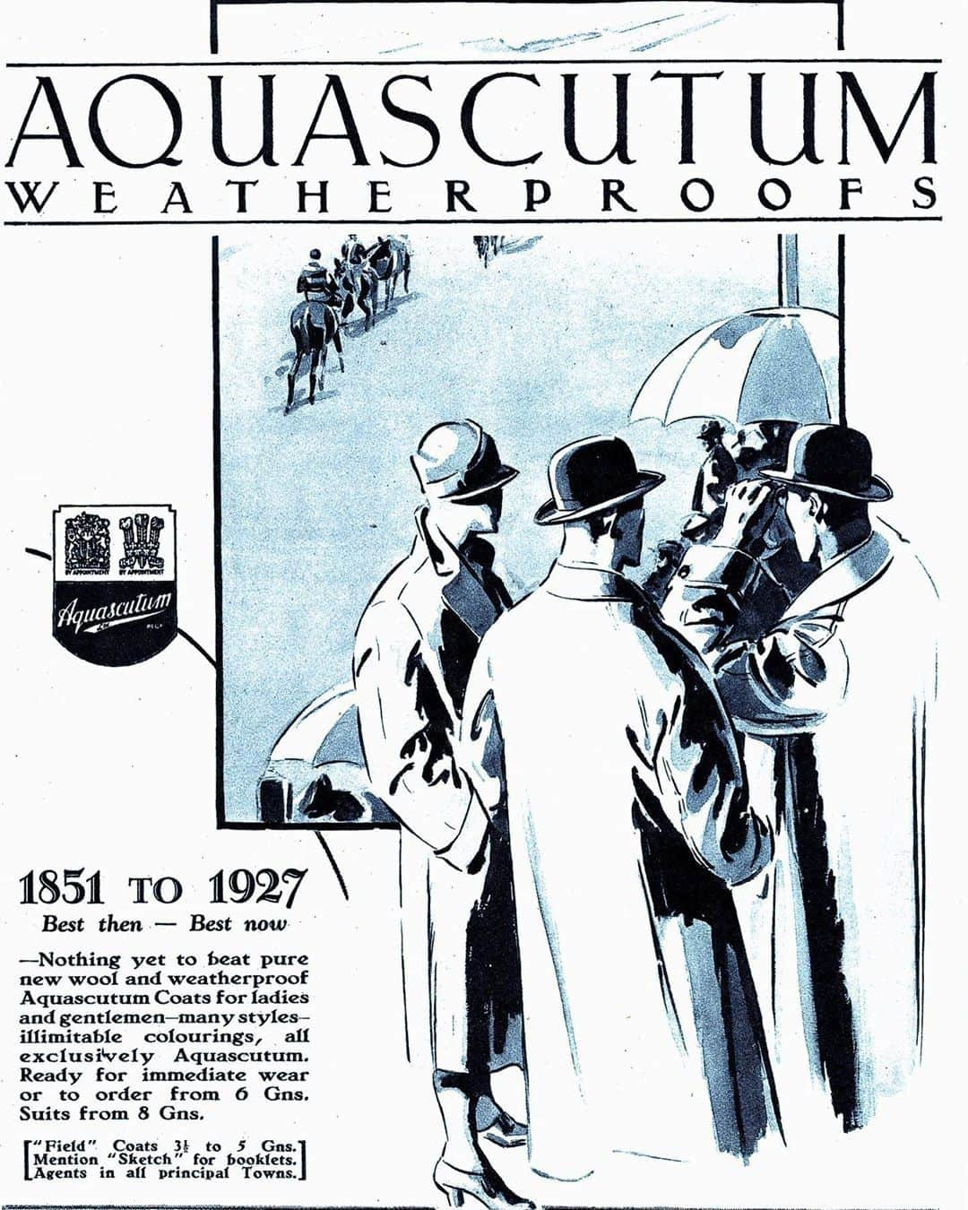 アクアスキュータムのインスタグラム：「TBT 1927: Best then, best now. #aquascutum」