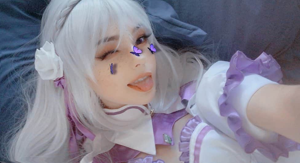 Nicole Eevee Davisのインスタグラム：「Here’s an Emilia photo dump since I’m clearing my phone out ♡🦋 as far as photos go I really tend to post the ones I like most or at least the “higher quality” ones here and the extras go to Twitter and maybe Facebook if I’m not avoiding it」