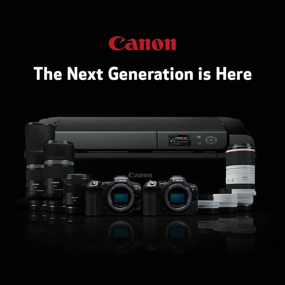 CANON USAさんのインスタグラム写真 - (CANON USAInstagram)「The wait is FINALLY over! Tap the link in our bio to check out our official product launch video, learn about the products, and see sample images and videos related to The Next Generation EOS R System and New imagePROGRAF PRO printer.」7月9日 22時46分 - canonusa
