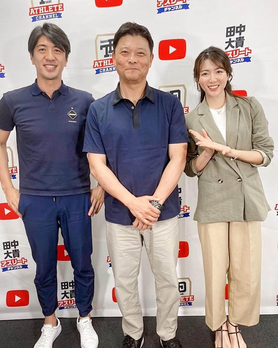 淡輪優希のインスタグラム：「田中大貴さんのアスリートチャンネルにゲストアシスタントとして出演させて頂きました！本日から先日収録したものが公開されます🎥⚾️ なんとライオンズアワー時代お世話になった元ライオンズコーチの橋上秀樹さんがゲスト✨理論的な分析が本当にわかりやすく、あと3時間くらい質問攻めしたかった…です🙌笑 数回かに分けて配信されるということで、ぜひご覧ください🔥  @dt.athletechannel  @daiki.tanaka_1980」