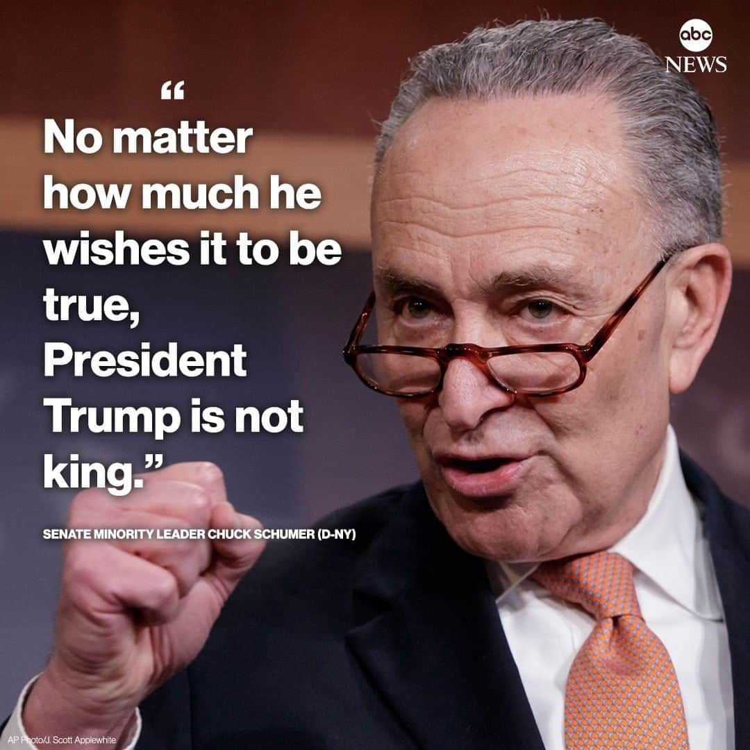 ABC Newsさんのインスタグラム写真 - (ABC NewsInstagram)「NEW: Senate Minority Leader Chuck Schumer calls Supreme Court ruling on Trump taxes a "devastating blow to President Trump and his enablers in the Republican party." #chuckschumer #donaldtrump #supremecourt #trumptaxes #trumpfinances」7月10日 1時05分 - abcnews