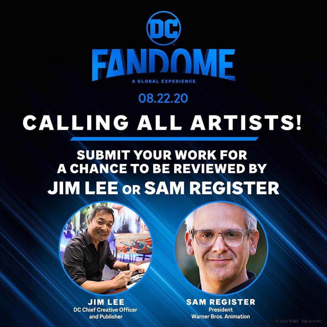 Warner Bros. Picturesさんのインスタグラム写真 - (Warner Bros. PicturesInstagram)「Calling all student and amateur artists - we want to see your portfolio of DC-inspired work. Submit a selection of your best hand-drawn original art at http://portfolio.dcfandome.com for a chance to be reviewed by Jim Lee, DC Chief Creative Officer and Publisher or Sam Register, President of Warner Bros. Animation. Your artwork could be showcased as part of #DCFanDome on August 22!」7月10日 1時30分 - wbpictures