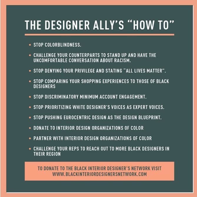 Grace Bonneyさんのインスタグラム写真 - (Grace BonneyInstagram)「There are literally almost 50 Million Black Americans that have experienced their own workplace trauma with racism. I’m one of them. We’re talking covert racism, overt racism, discrimination, major hateration, and much more! Our stories may vary but the baseline remains the same. The Interior Design Industry is no different.  • I launched a really dope campaign with my really dope team last month over at the @blackinteriordesignersnetwork and we have had an overwhelming response in interested partners. We thought it was high time we break things down for you guys!  • Visit the link in the bio for more info on how to become a #BIDNAlly  - @keiamcswain   #blackinteriordesignersnetwork #bidnally #justiceforbreonnataylor #culture #love #exceptional #blackwomen #designsponge #weshowup #selflove #selfpride #blacklivesmatter #standup #blackdesignersmatter #speakup #change #bidn #nowornever #expression #bidn2020 #naacp #service #pullup #lesstalk #accountability #intheworkplce #partnership #therevolutionwillbetelevised」7月10日 1時46分 - designsponge