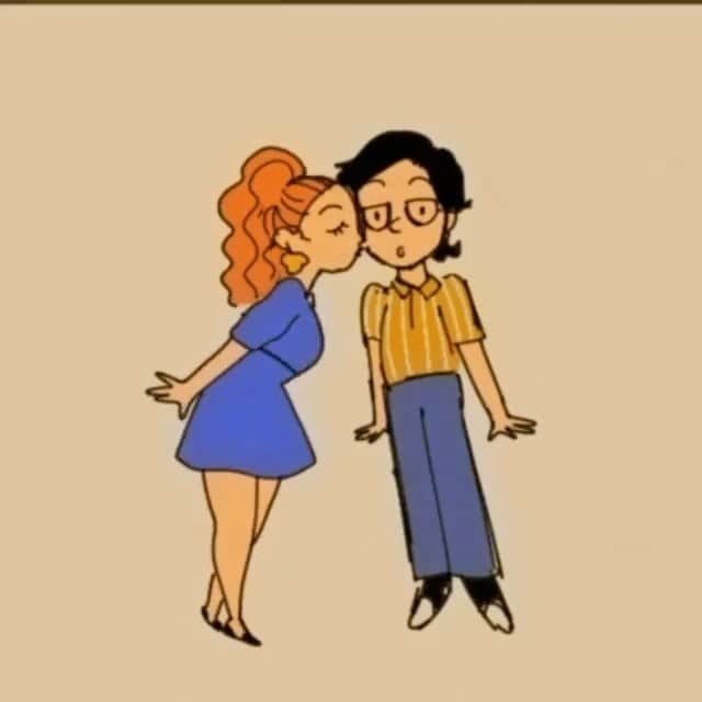 ブリー・キッシュのインスタグラム：「matthew had this animation commissioned of us for our one year anniversary today and i only cried a lil 🥺 @matthew_serrano has always been sweet and kind and helpful and accommodating with me. he’s so pure. i’m so lucky to have him in my life 💛✨ i love you, bb!」