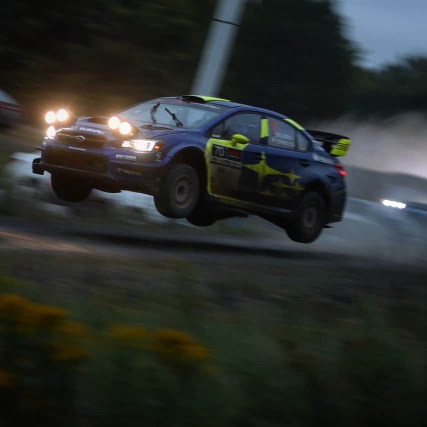 Subaru Rally Team USAさんのインスタグラム写真 - (Subaru Rally Team USAInstagram)「Night time is the right time! 🔦💨  @travispastrana @brandonsemenuk @ara_rally @subaru_usa @vermont.sportscar」7月10日 2時29分 - subarumotorsportsusa