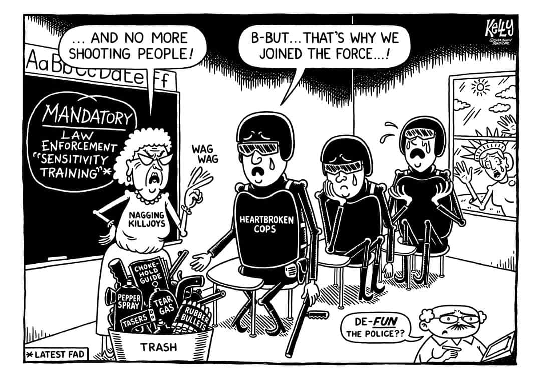 ジ・オニオンさんのインスタグラム写真 - (ジ・オニオンInstagram)「This Week's Editorial Cartoon: ‘Cursed Responders’」7月10日 2時29分 - theonion