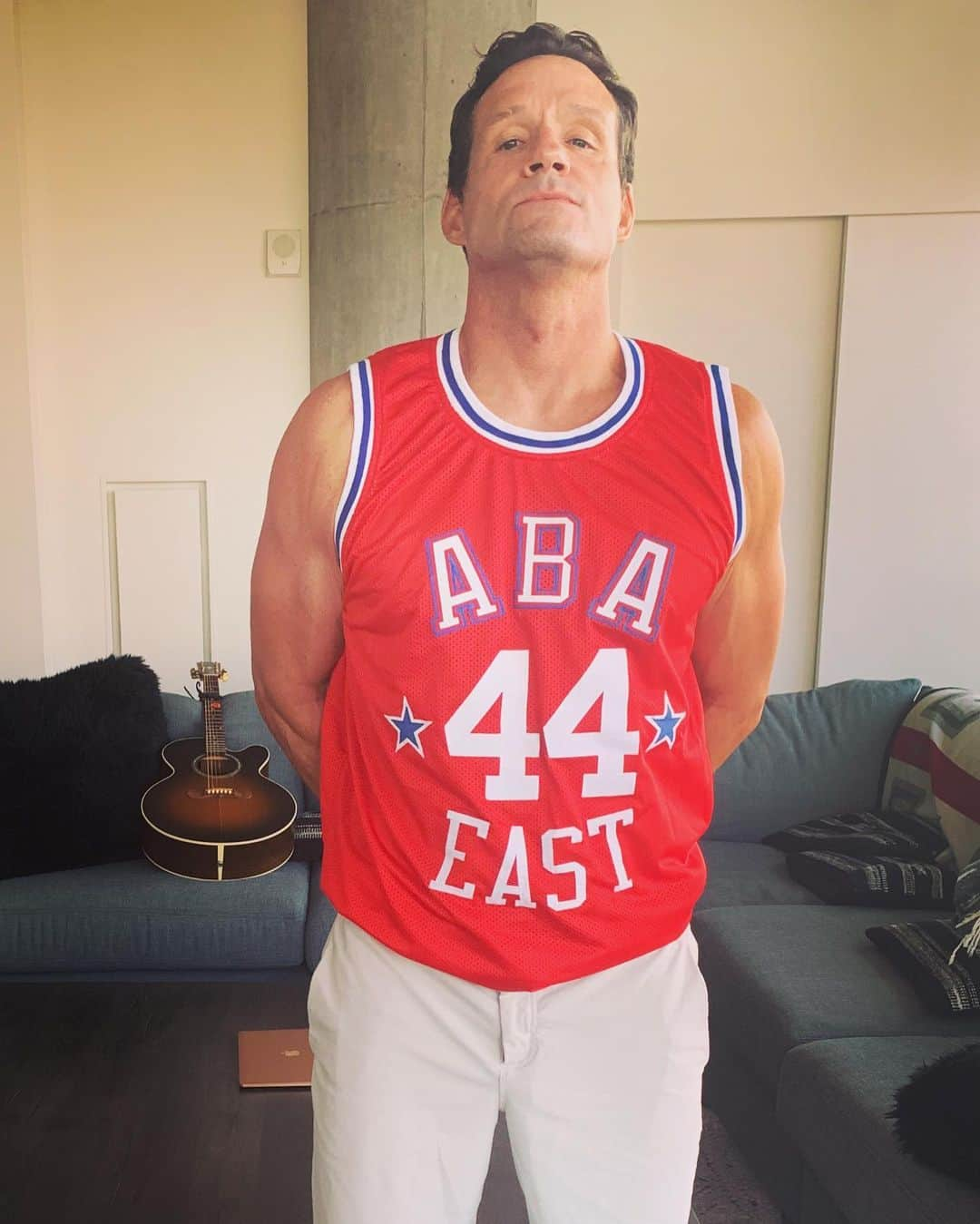 ジョシュ・ホプキンスさんのインスタグラム写真 - (ジョシュ・ホプキンスInstagram)「So proud to receive my Dan Issel signed ABA Allstar jersey! And I’m excited to help The Horse and his campaign to get an NBA team to Louisville. #NBATOLOU #LetsGoPro. Thank you to the legend @danissel44!」7月10日 2時58分 - mrjoshhopkins