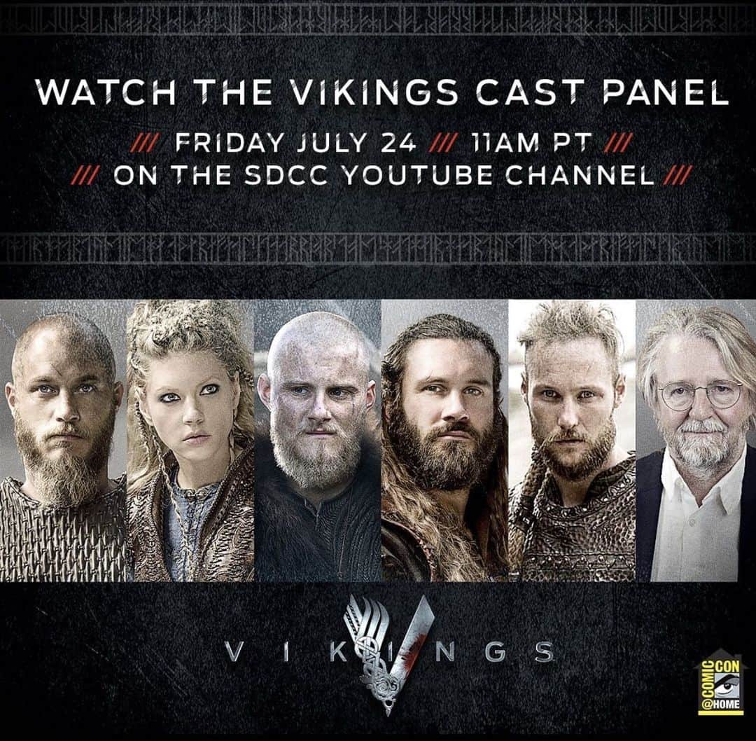 キャサリン・ウィニックのインスタグラム：「The Vikings gang is back together! Who’s ready for this years Virtual Comic Con Panel?」