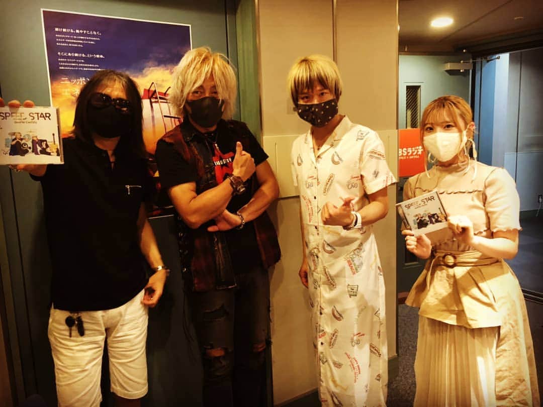 恩田快人のインスタグラム：「TBSラジオ 池田めぐみの Fine ! ! 恩田快人 ETERNAL MUSIC #171  今週は､寺田岳史さん(ex:晴晴")と小柳"Cherry "昌法さん(LINDBERG etc.)のお二人によるユニットプロジェクト｢Quarter Century｣をお迎えして､  歳の差"四半世紀"で Quarter Century！世紀の注目"POP&ROCK"プロジェクト始動！  寺田岳史さんは､晴晴"でアニメ｢SDガンダムフォース｣や｢ONE PIECE 呪われた聖剣｣などの主題歌を担当！  小柳"Cherry "昌法さんは､LINDBERGをはじめ､ロール・ビー・ダイナソーや頭脳警察のPANTA さんらのドラマーとしても活躍中！  2019年に再会し｢Quarter Century｣｢クオセン｣を結成！  7月1日にファーストE.P ｢SPEED STAR｣でデビュー！  Cherryさんとはダンスユニット｢SHAKE｣のライブで御一緒しました！  曲は､ ｢SPEED STAR｣ / Quarter Century  のお話しです！  新パートナーは､恩田サウンドプロデュースで､ 今年CDデビュー予定の｢水湊いづき｣さんです！  よろしくお願いします！」