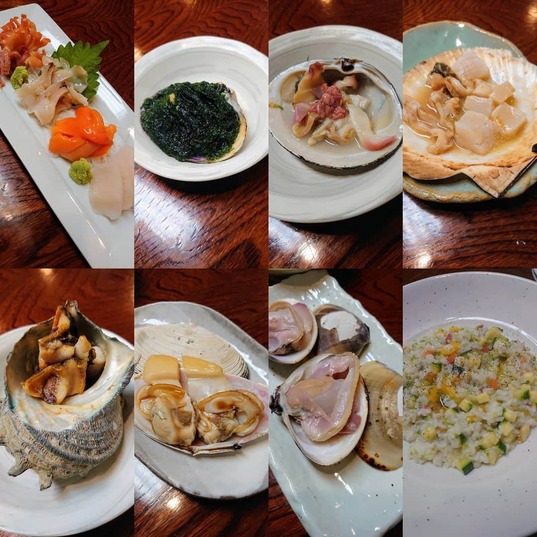 吉岡奈々子さんのインスタグラム写真 - (吉岡奈々子Instagram)「いつかの・・・焼き肉屋さん行こうと思って歩いていたら #まさかの #貝焼き #美味しそう だったので変更 #当たりでした #お刺身も美味しい」7月10日 4時12分 - nanakoyoshioka