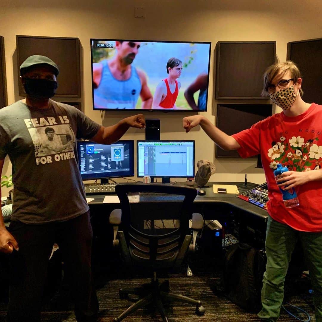 のインスタグラム：「Just finished up ADR (Sound recording) for Tyson’s Run!  Coming to theaters soon! #TysonsRun #ADR #KimBass」
