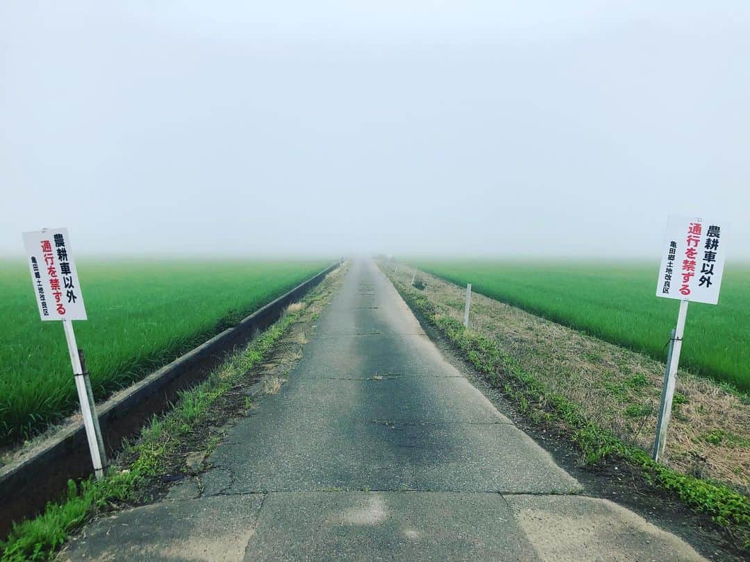 マッスル坂井さんのインスタグラム写真 - (マッスル坂井Instagram)「今日の地獄の入り口は霧でちょっと天国っぼかった。」7月10日 9時42分 - super_sasadango_machine