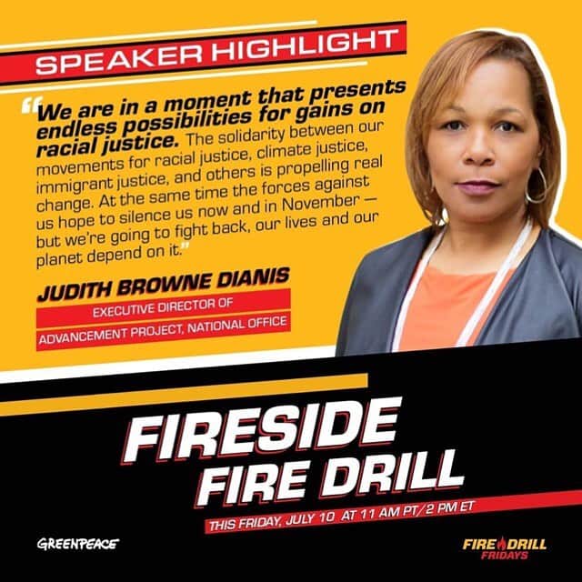 ジェーン・フォンダさんのインスタグラム写真 - (ジェーン・フォンダInstagram)「Repost from @firedrillfriday • Tomorrow’s Fireside Fire Drill (2pm ET / 11 am PT) is going to be a great one. @jbrownedianis has been such an important leader and voice in this political moment. We hope you’ll tune in and join Judith, @janefonda, @greenpeaceusa, and Fire Drill Fridays.  Link in bio.」7月10日 9時44分 - janefonda