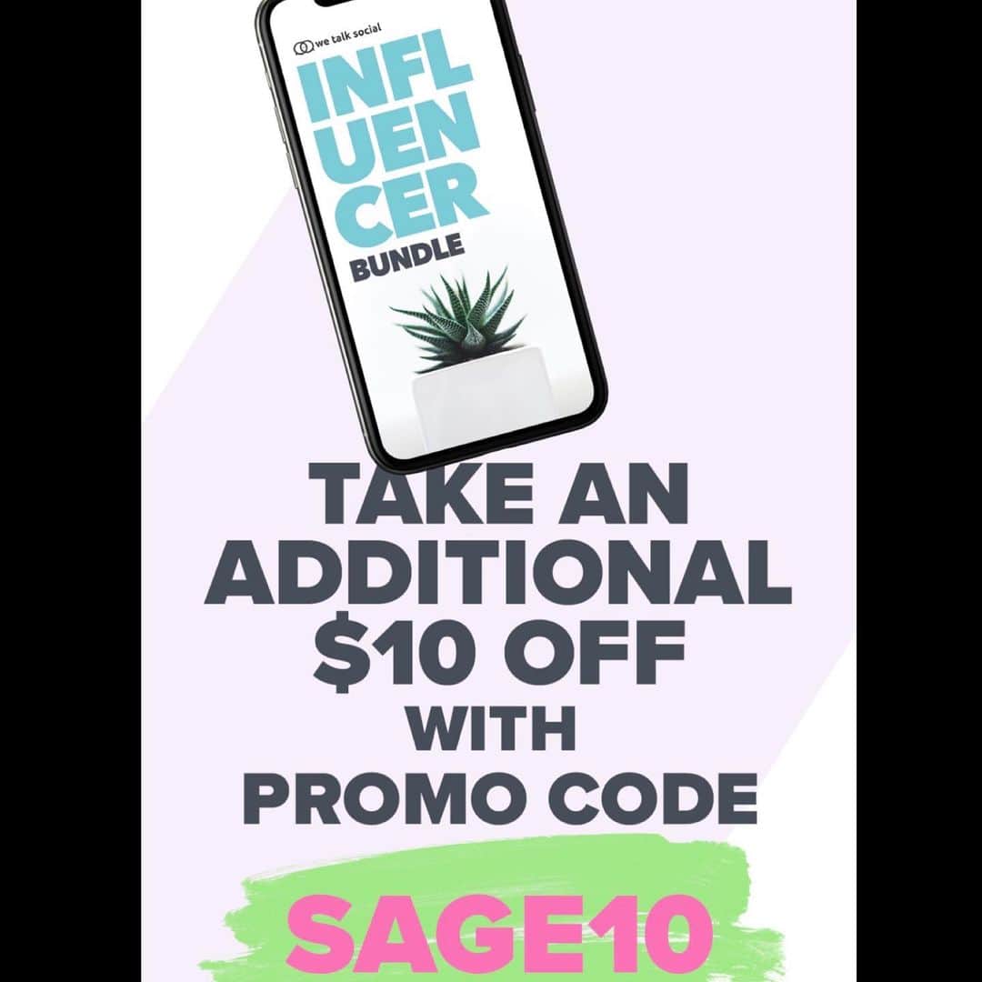 セージ・ノースカットのインスタグラム：「Influencers looking for new collabs need to check out this Instagram insights platform. They do all the hard work for you! It helps you identify your top accounts, verified accounts and so much more! Make sure to use my code for $10 off each month! Www.wetalksocial.com」