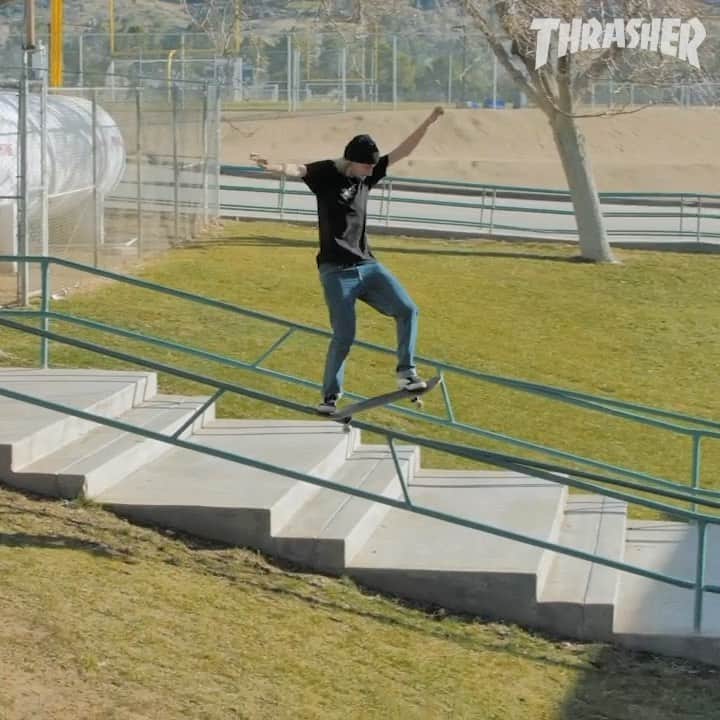 スラッシャーのインスタグラム：「😳 @henrygartland1 in @santacruzskateboards TIL THE END VOL. 4 📼 Now playing on all Thrasher channels 📡」