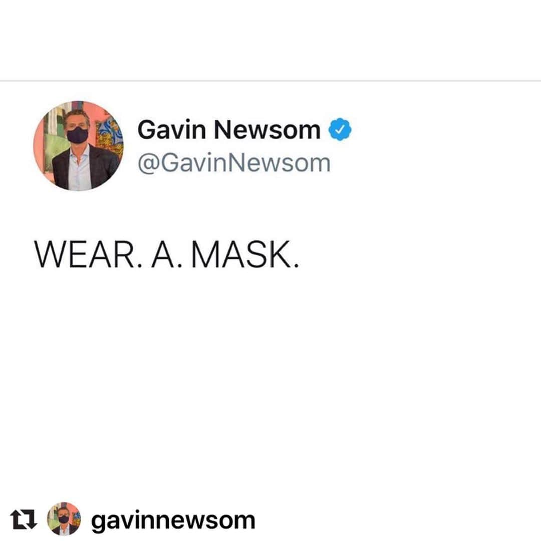 コンスタンス・マリーさんのインスタグラム写真 - (コンスタンス・マリーInstagram)「I am so thankful for all the Americans that are banding together to keep us all healthy by wearing a mask!! SO WE CAN keep each other safe and finally able to get back to normal!! If we don’t, we’ll never be able to. #ThankfulThursday #YourActionsSaveLives  #HeroesWearMasks #PatriotsWearMasks #Repost @gavinnewsom with @make_repost ・・・ #youractionssavelives」7月10日 12時27分 - goconstance